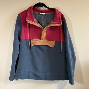 LL Bean Signature Half Zip Sweatshirt Large